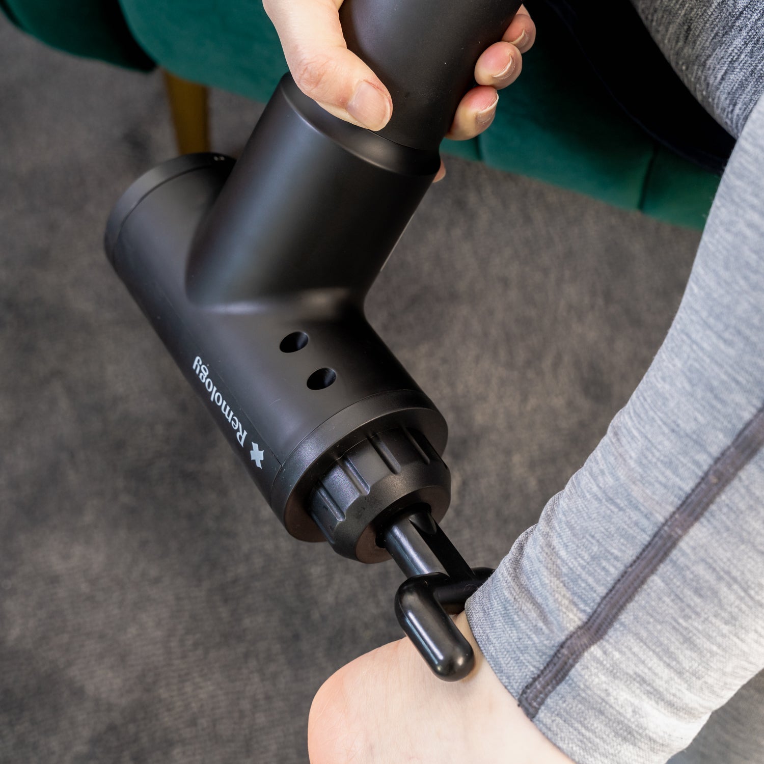 Remology Impact Therapy Percussive Massage Gun Includes 4 Heads - 10