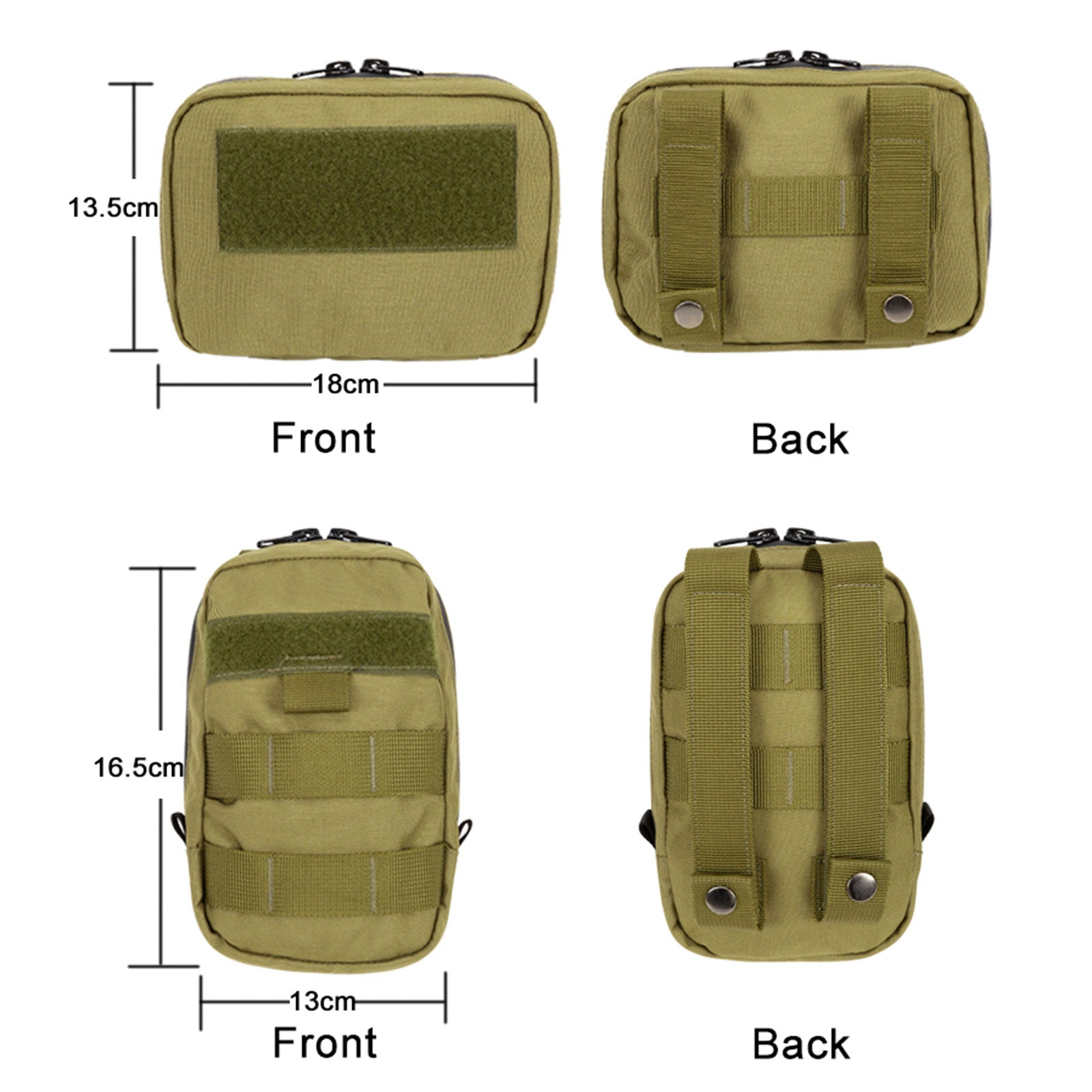 Dog Military Harness (M) - Army Green