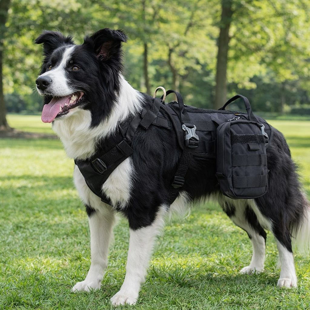 Dog Military Pet Harness (L) - Black