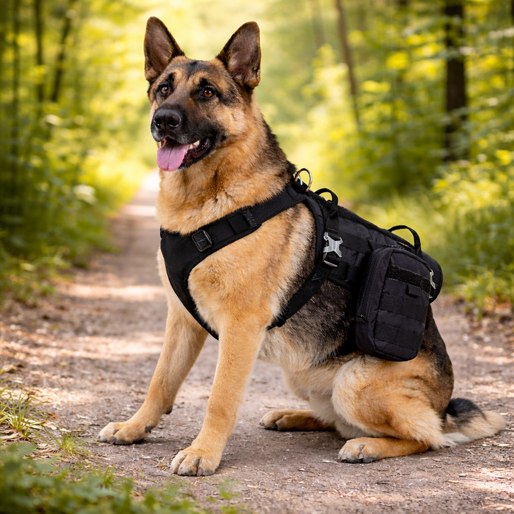 Dog Military Pet Harness (XL) - Black