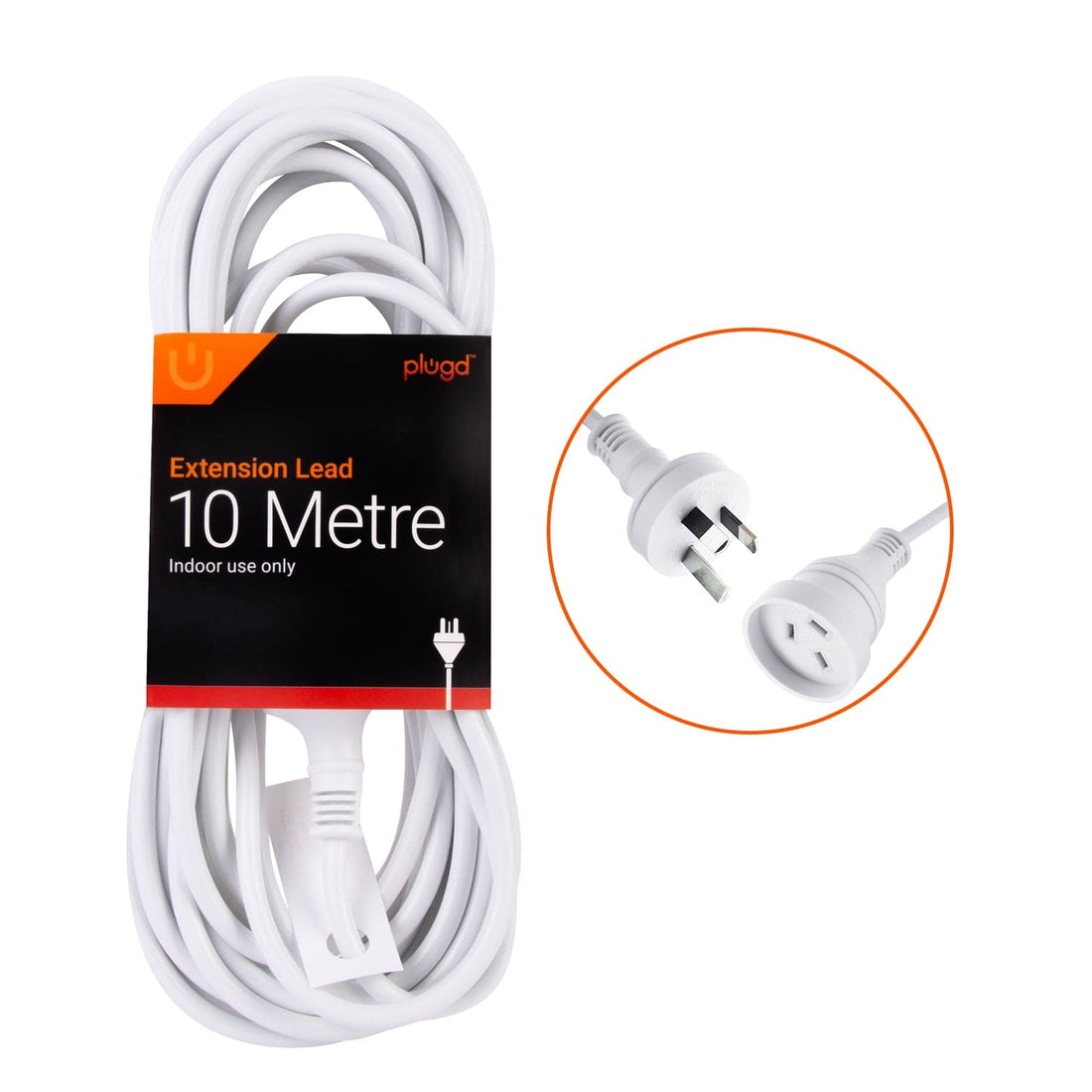 10 Metre Extension Power Outlets Lead - 01