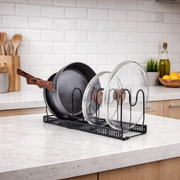 Expandable Pan Organiser in Kitchen - Black