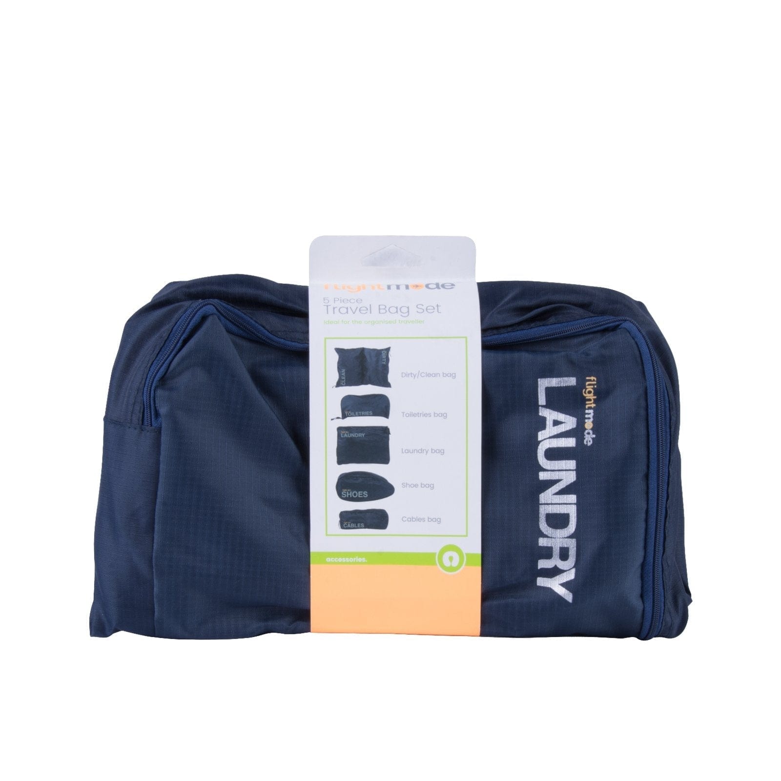5 Pcs Travel Luggage Zipped Organizer Bag Set - 12