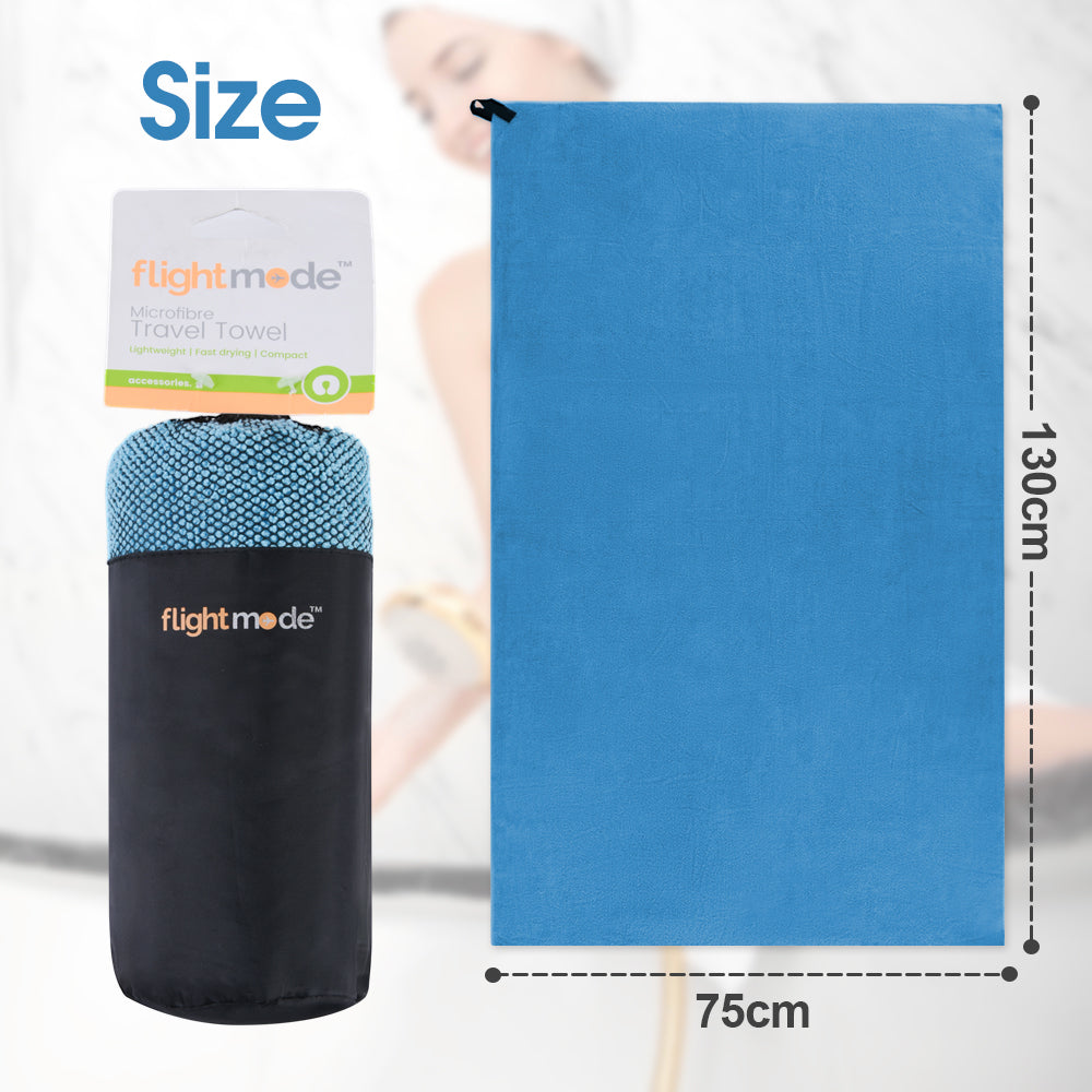 Microfibre Travel Towel Blue - 08
