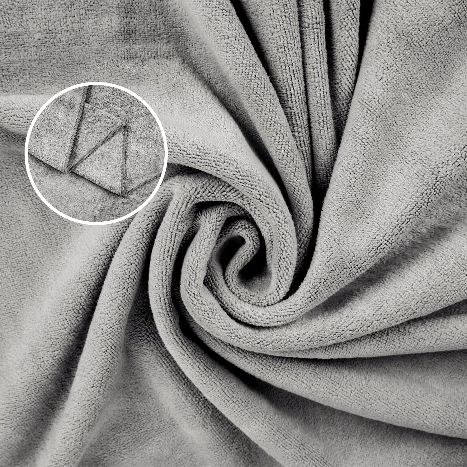 Microfibre Travel Towel Grey - 05