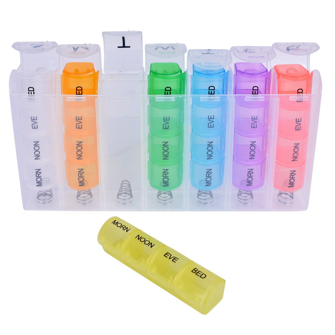 Flightmode 7 Day Travel Pill Box Medicine Organiser With Individual Daily Compartment - 02
