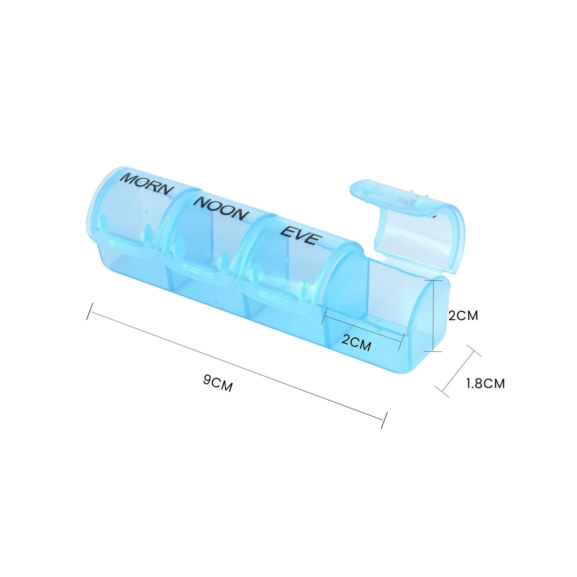 Flightmode 7 Day Travel Pill Box Medicine Organiser With Individual Daily Compartment - 10