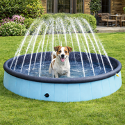 Folding Dog Swimming Pool 1.2M - Blue