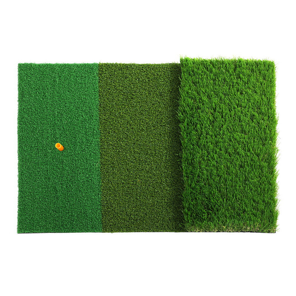 3 in 1 Golf Hitting Mat Practice Training - Green