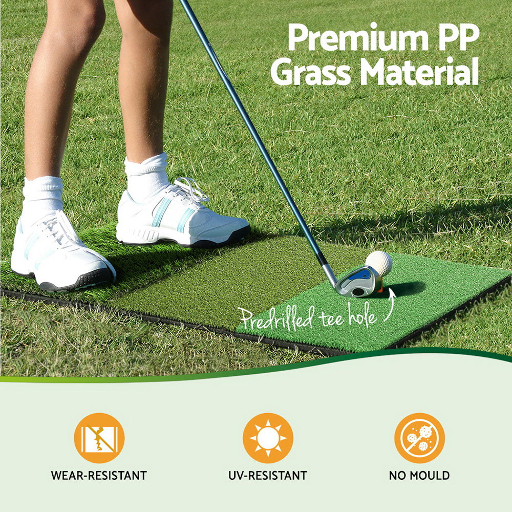 3 in 1 Golf Hitting Mat Practice Training - Green