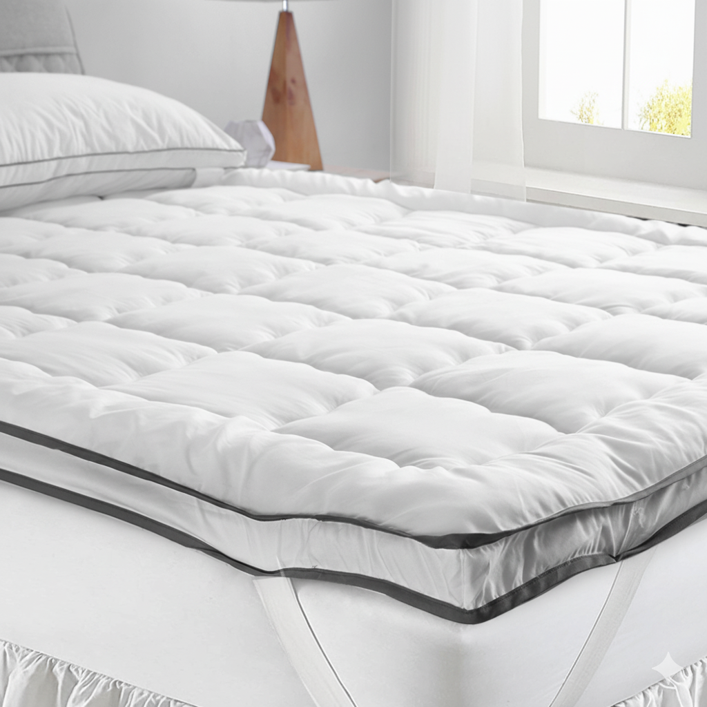 Luxury Bedding Pillowtop Mattress Topper (Double) - White