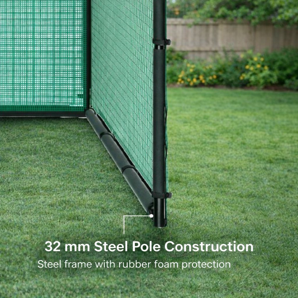 Golf Practice Net Hitting Cage with Steel Frame 3M