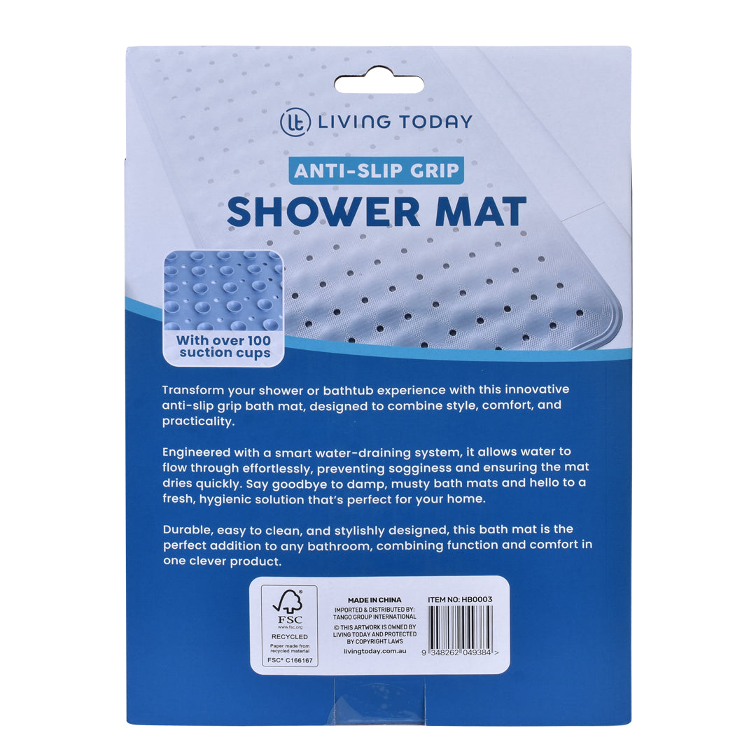 2 Pcs 7040 Cm Antislip Grip Shower Mat Quickdry Bath Mat With 100 Suction Cups - 16
