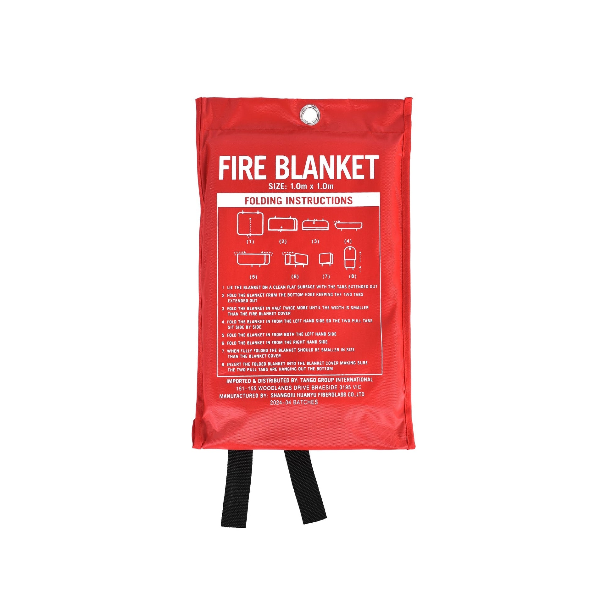 Fibreglass Fire Extinguishing Blanket For Home Car Boat Caravan Safety 1M X 1M - 01