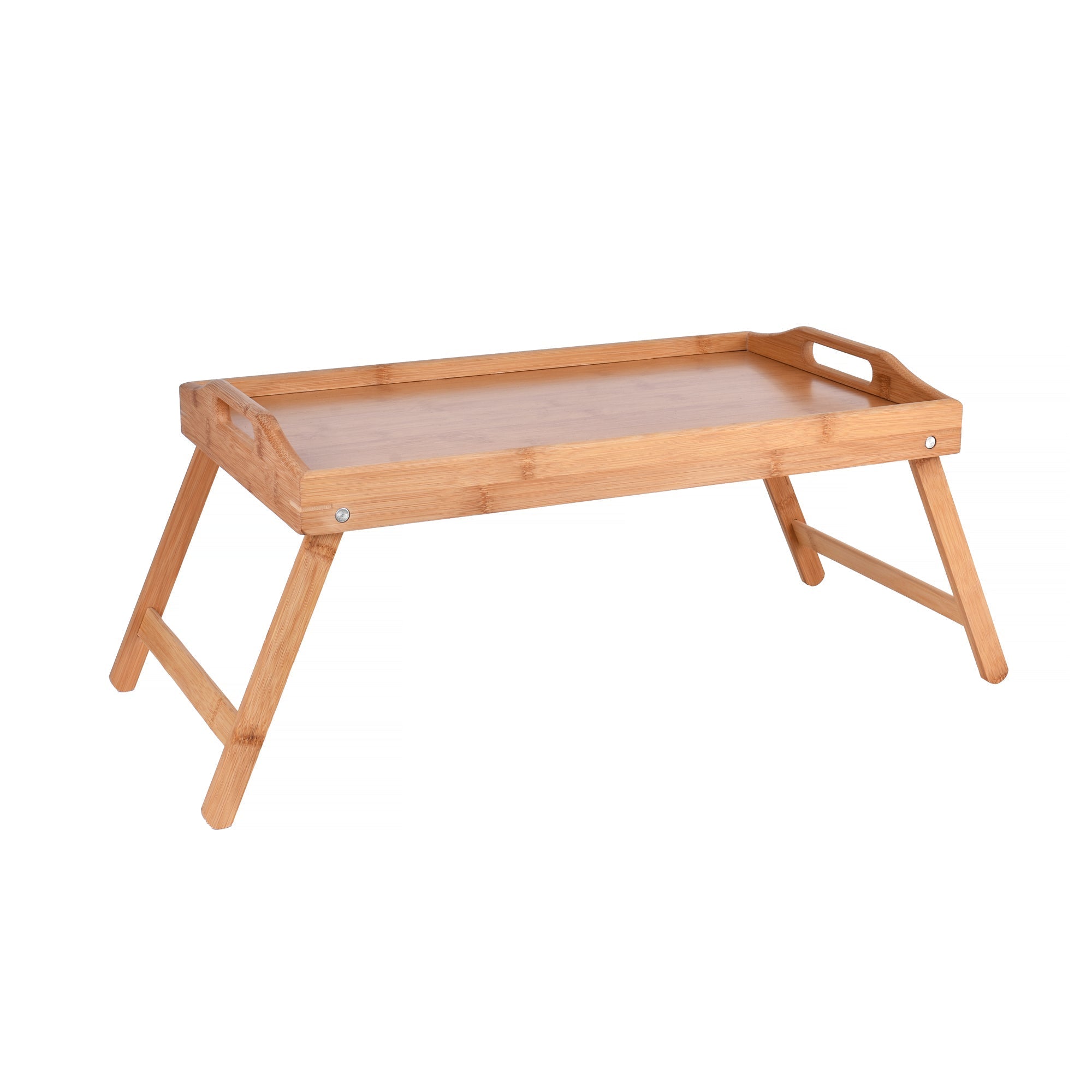 Foldable Bamboo Bed Tray Breakfast Serving Table - 01
