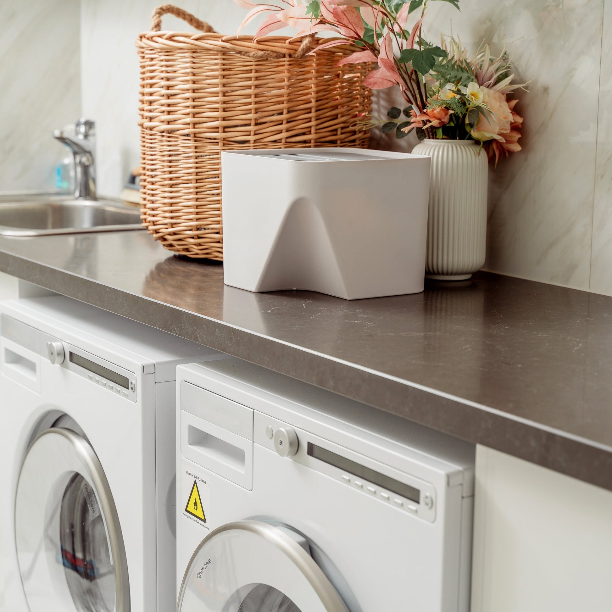 12L Stackable Plastic Kitchen Trash Bin Household Classification Storage Box - 08