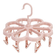 Livingtoday Collapsible 16 Pegs Airer Pink - 01