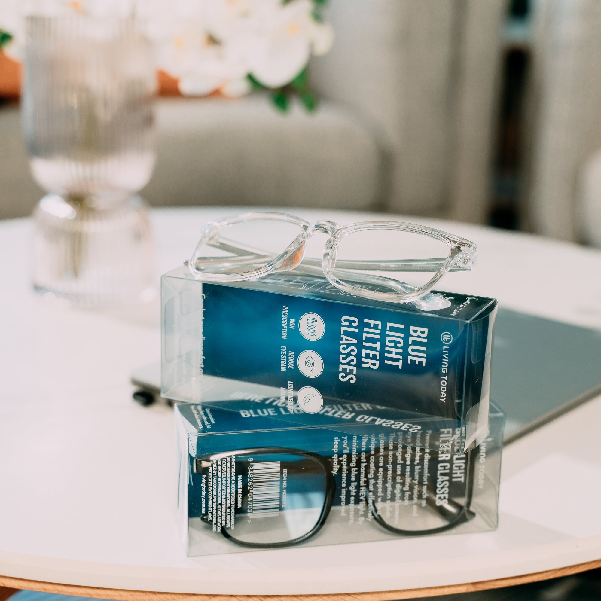 Livingtoday Blue Light Filter Glasses Clear - 07