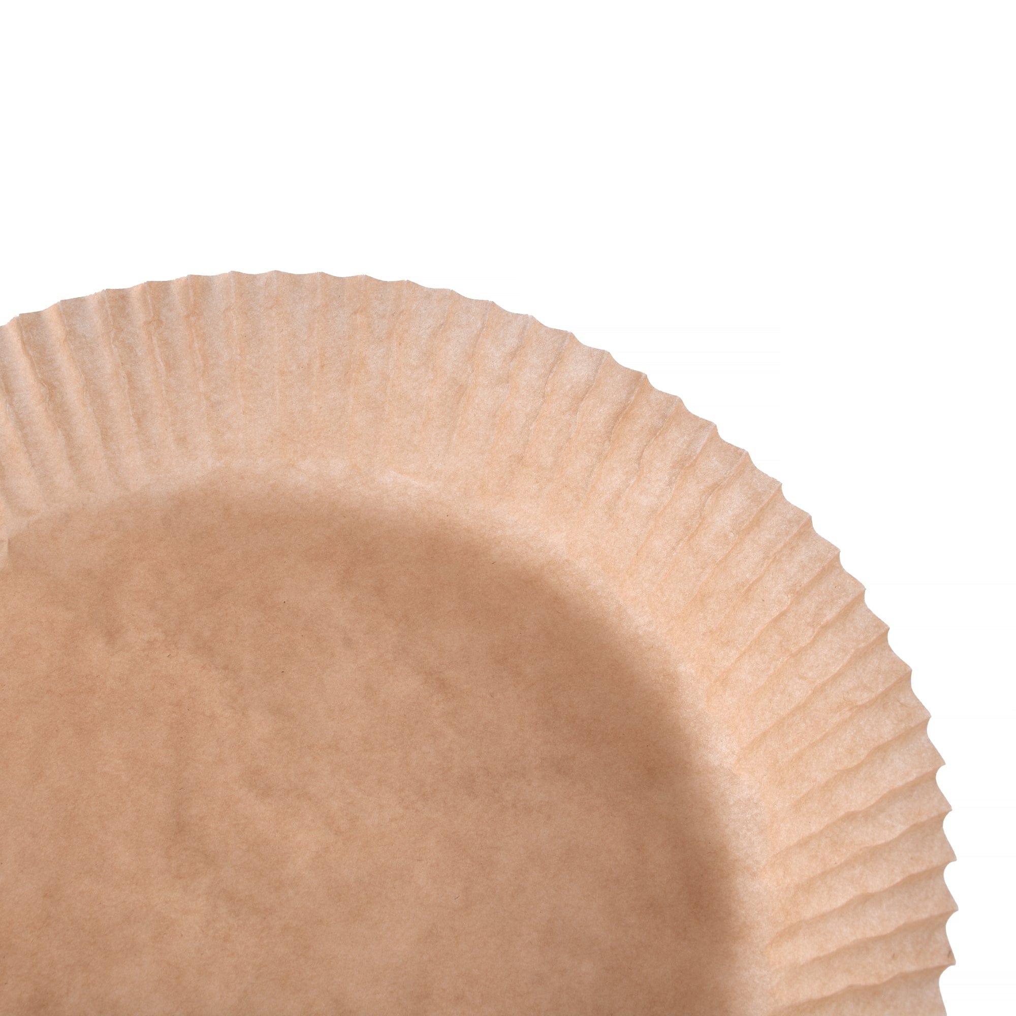 100 Pcs 16Cm Round Disposable Unbleached Silicone Paper Dish Air Fryer Liner - 10