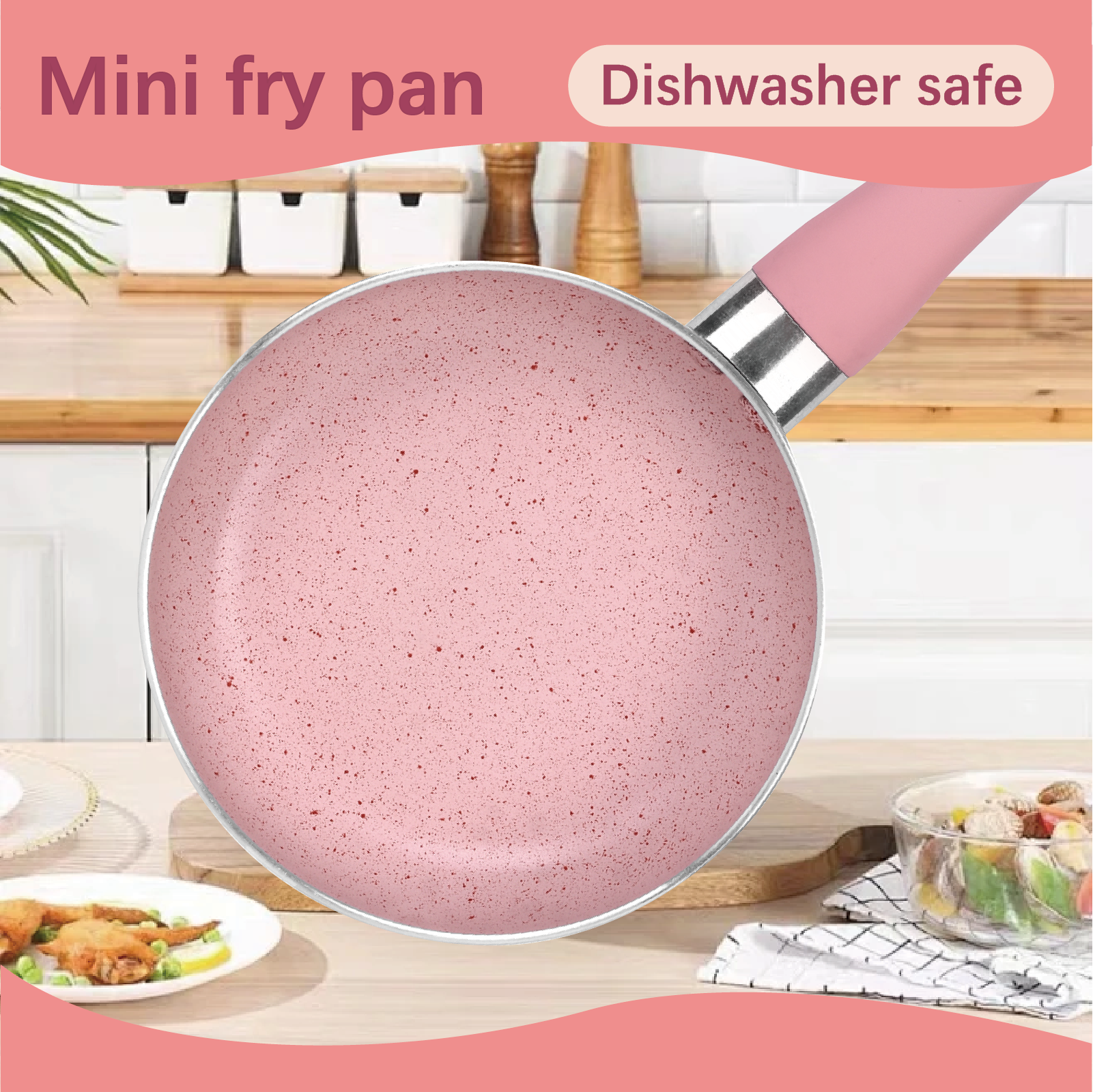 12Cm Mini Non Stick Aluminium Frying Pan Round Egg Pan - 07