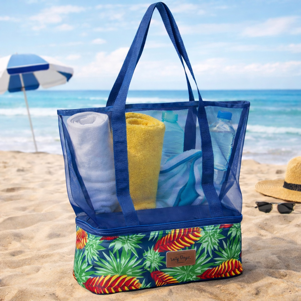Insulated Cooler Tote Beach Bag - Mossman