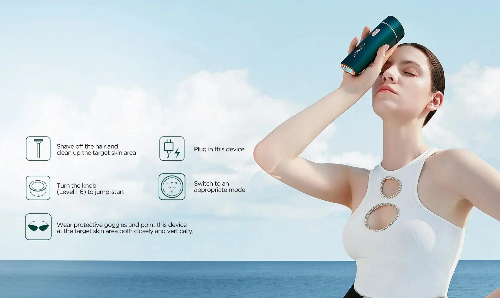 Jovs Dora Iplintense Pulsed Light Hair Removal Device - 06