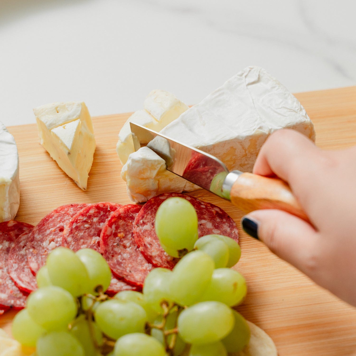 Bamboo Cheese Board And Knife Set - 14