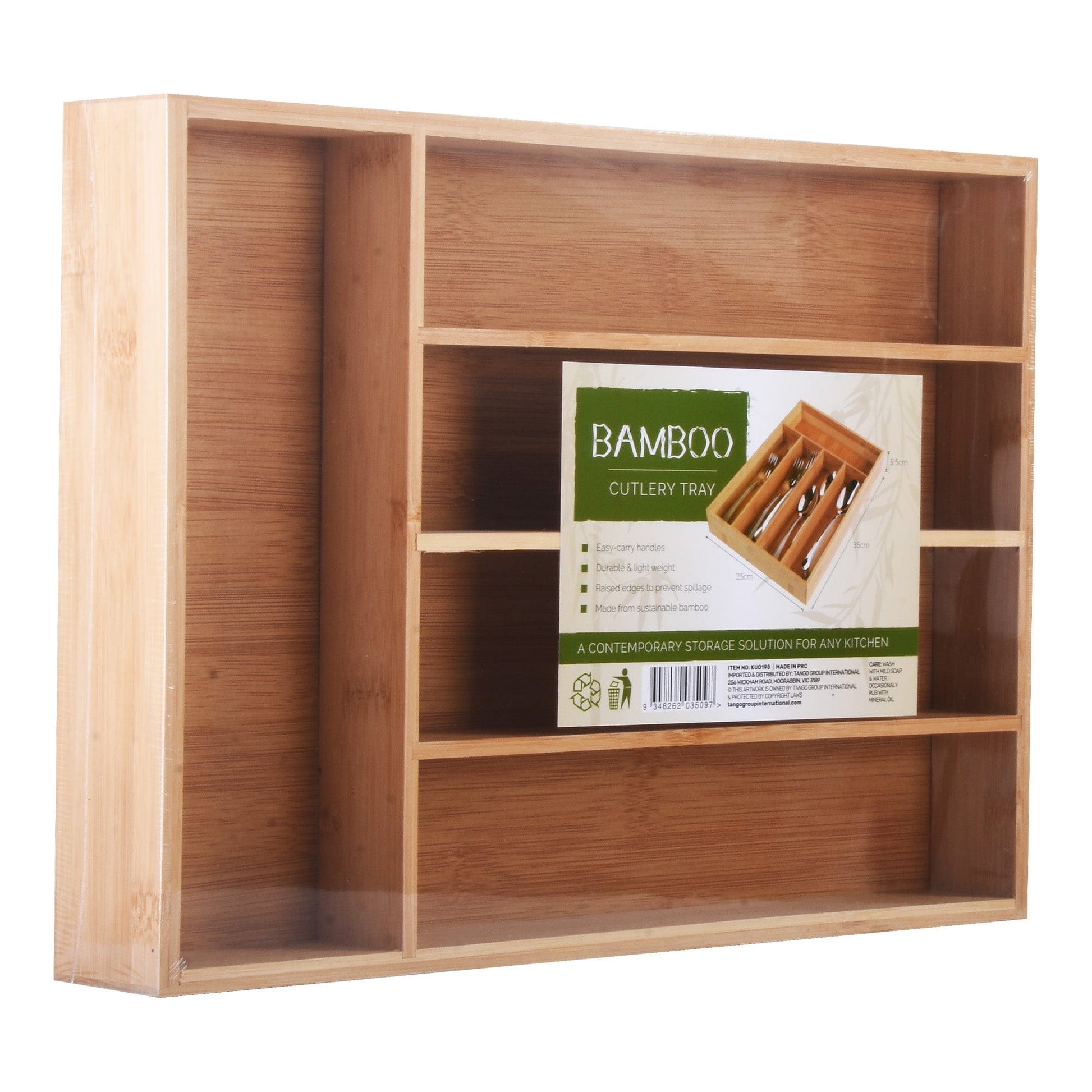 Bamboo Cutlery Tray - 08