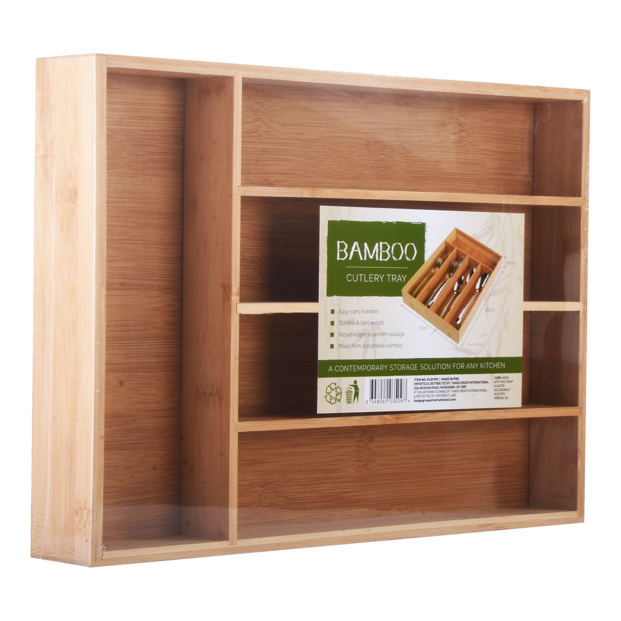 Bamboo Cutlery Tray - 08