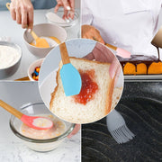5Pcs Mini Silicone And Bamboo Utensils Set - 07