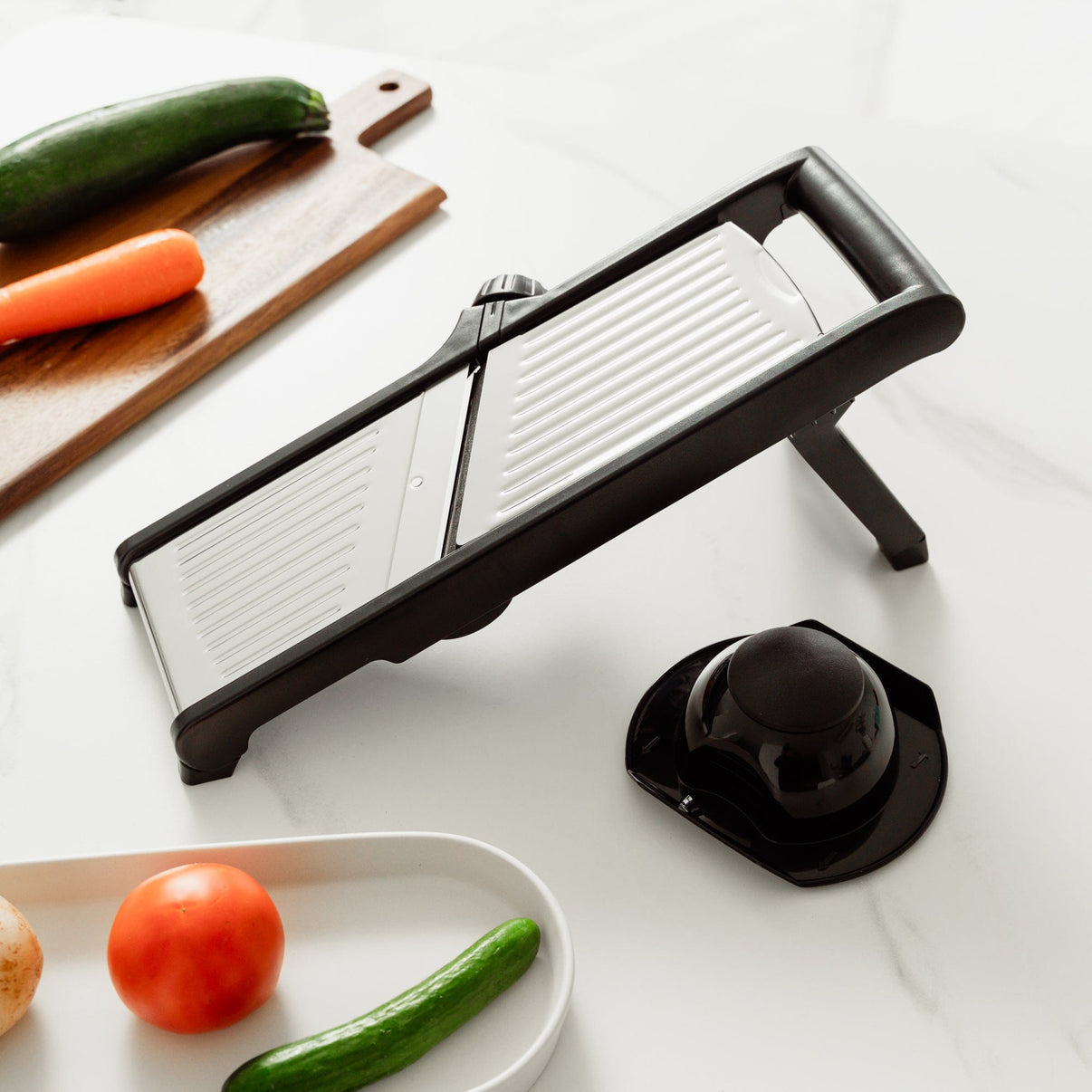 3 In 1 Mandolin Slicer Stainless Steel Blade Bowl Fit - 02