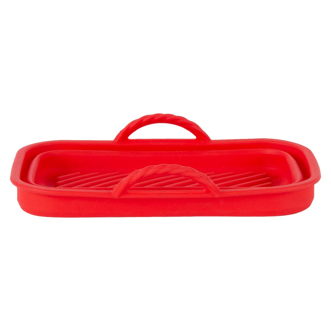 Collapsible Silicone Air Fryer Oven Microwave Liner Rectangle - 05