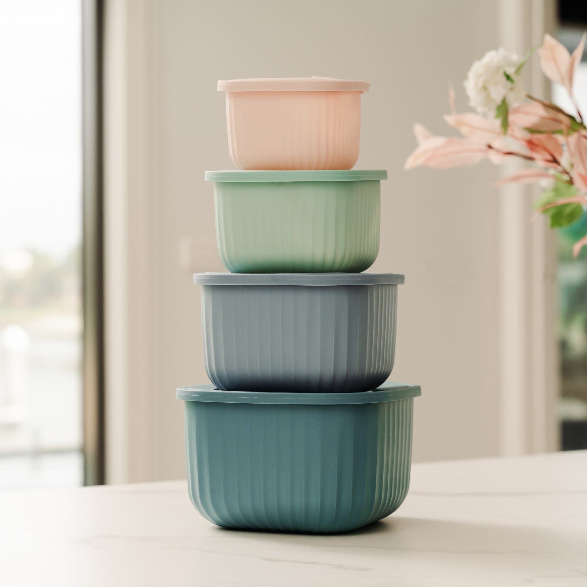 4 Pcs Cook Easy Square Nested Food Storage Set - 04