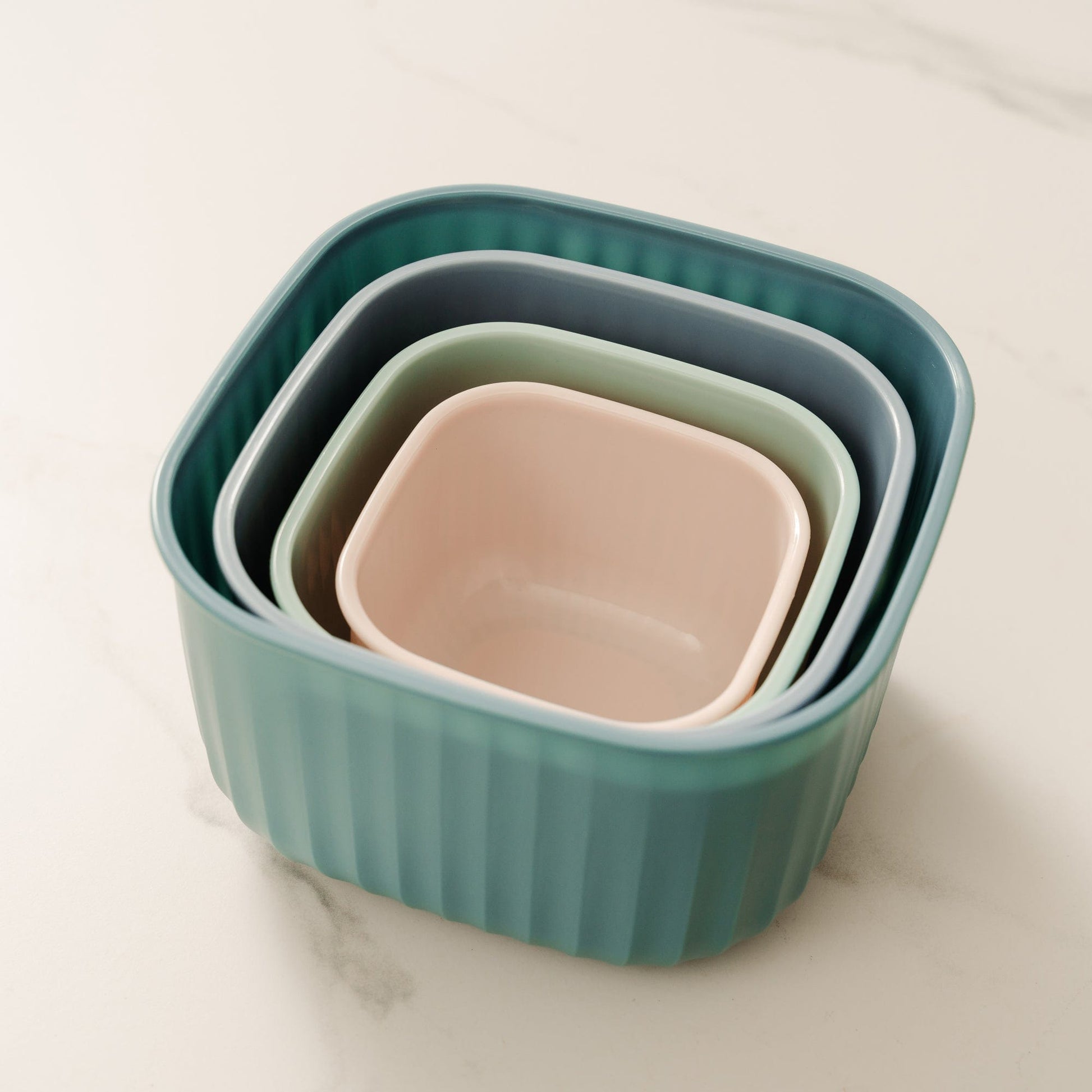 4 Pcs Cook Easy Square Nested Food Storage Set - 05