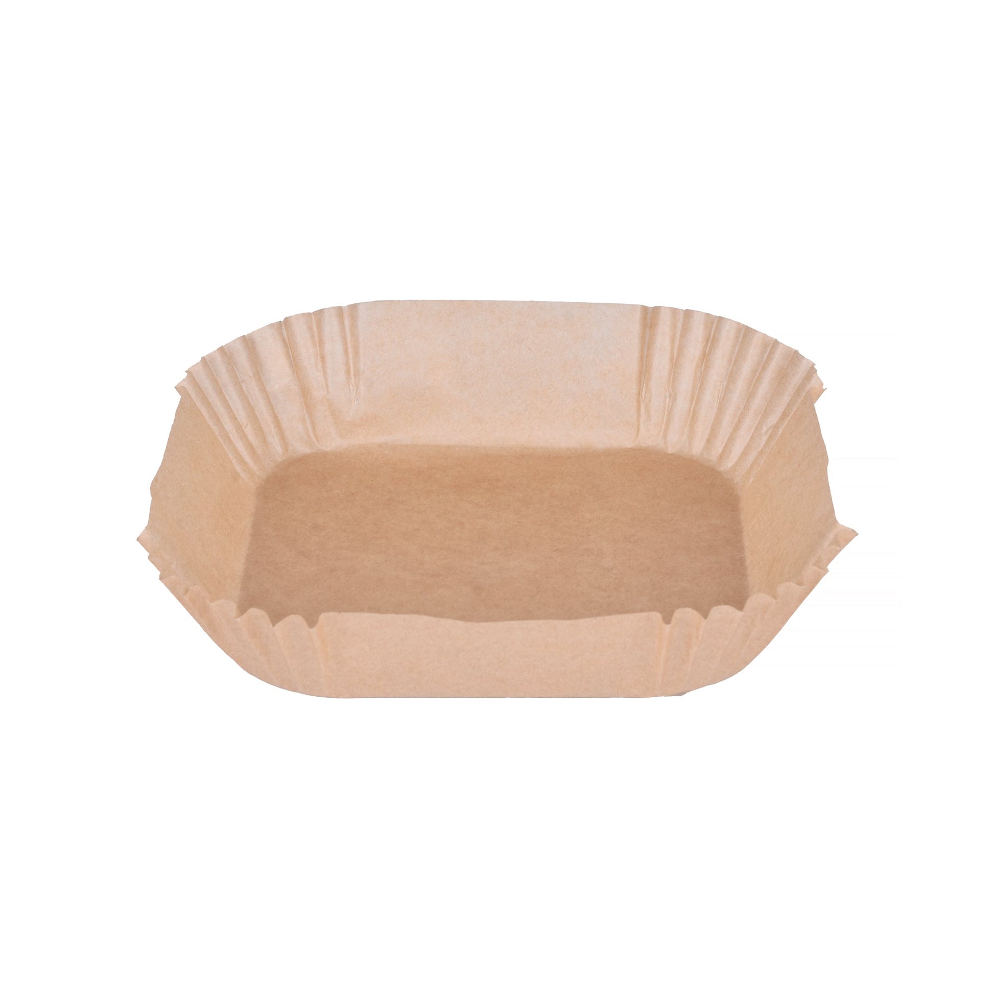 100 Pcs 20Cm Square Disposable Unbleached Silicone Paper Dish Air Fryer Liner - 10