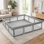 Kids Playpen Foldable 180X180 - Grey