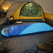 Kids Single Sleeping Bag 172cm Thermal Camping Hiking - Blue