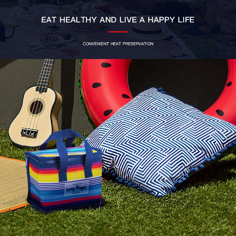 Food Safe Insulated Kids Lunch Box Cooler Rainbow - 05