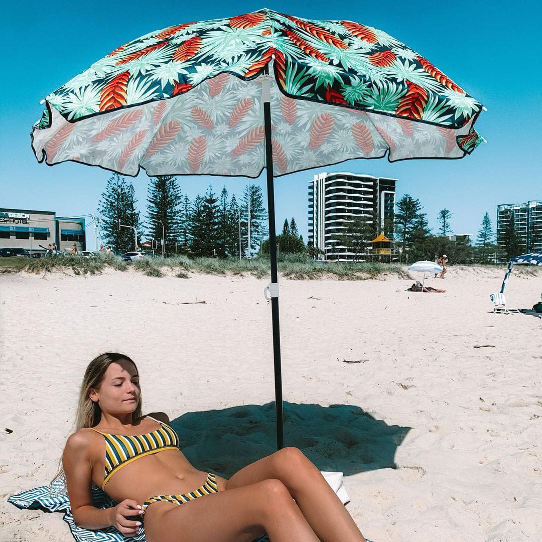 Lazy Dayz 18M Tiltable Beach Umbrella With Carry Bag Mossman - 09
