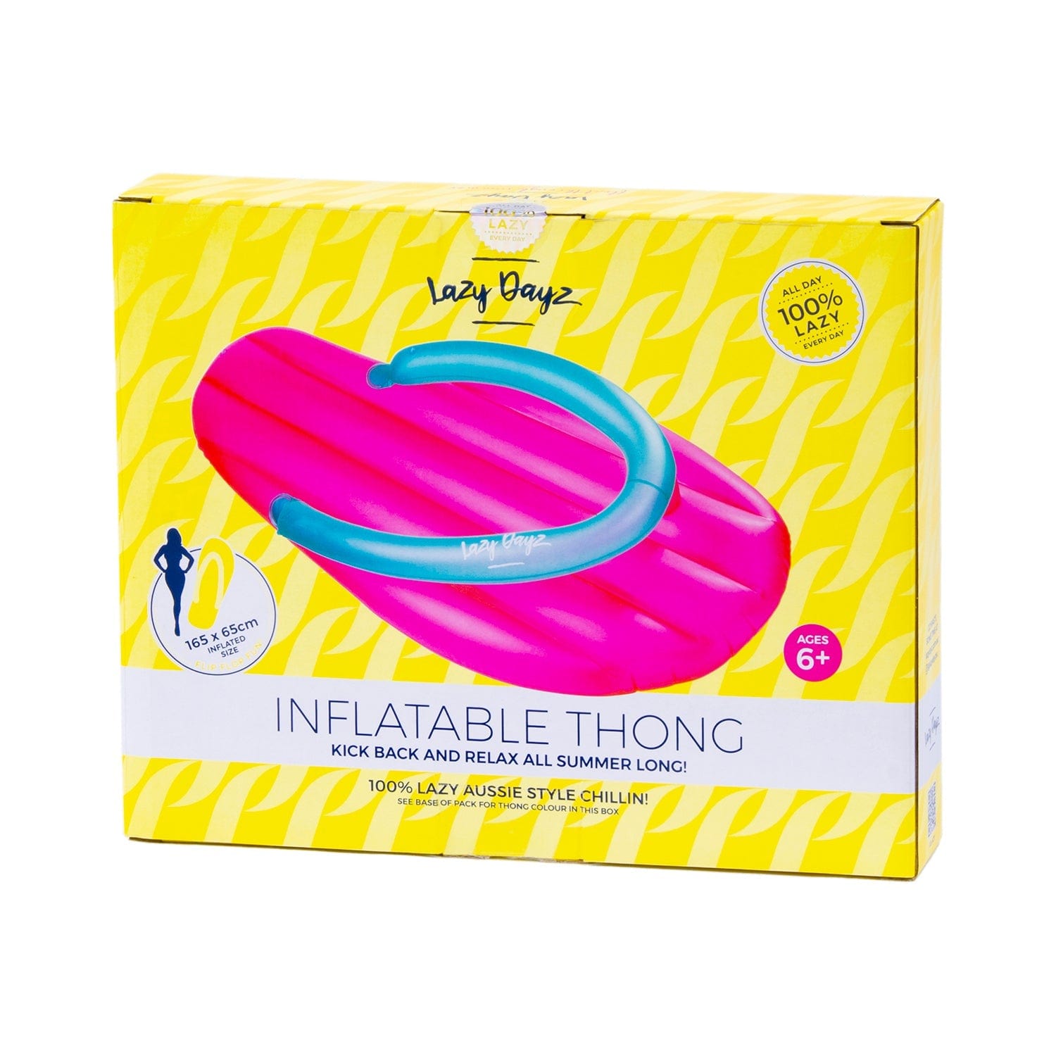 Lazy Dayz Inflatable Thong Pink - 03