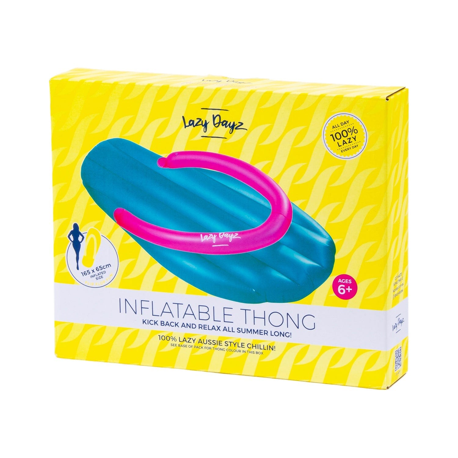 Lazy Dayz Inflatable Thong Teal - 03