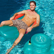 Lazy Dayz Inflatable Thong Teal - 02