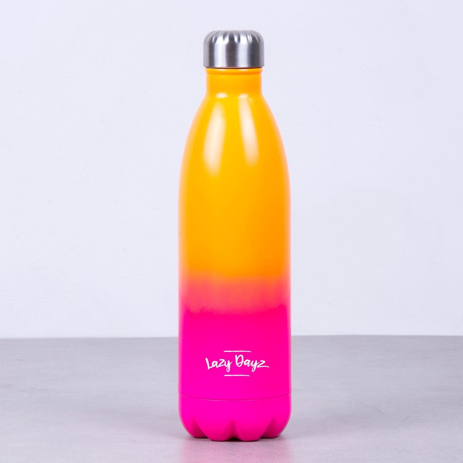 Lazy Dayz Jumbo Drink Bottle 1L Orange Pink Ombre - 07