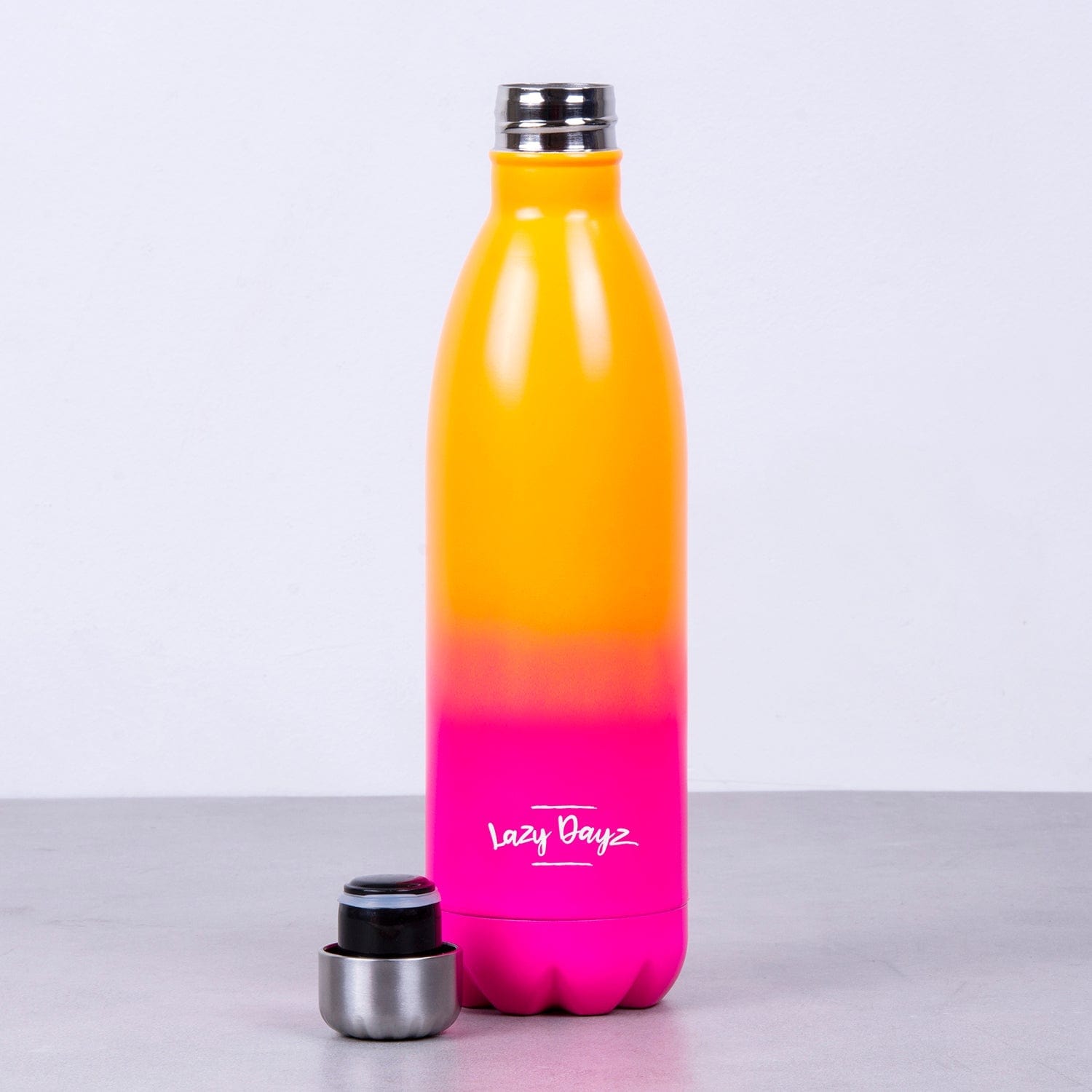 Lazy Dayz Jumbo Drink Bottle 1L Orange Pink Ombre - 08