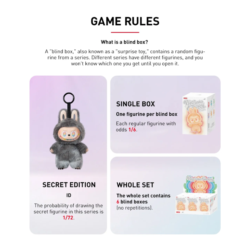THE MONSTERS Big into Energy Series-Vinyl Plush Pendant Blind Box