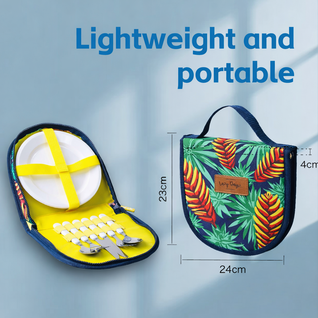 Picnic Cutlery Wallet Set - Mossman