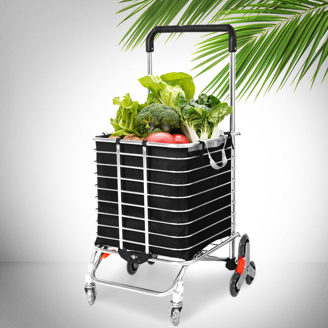 Mountview Foldable Shopping Cart Trolley-1954802730950332422