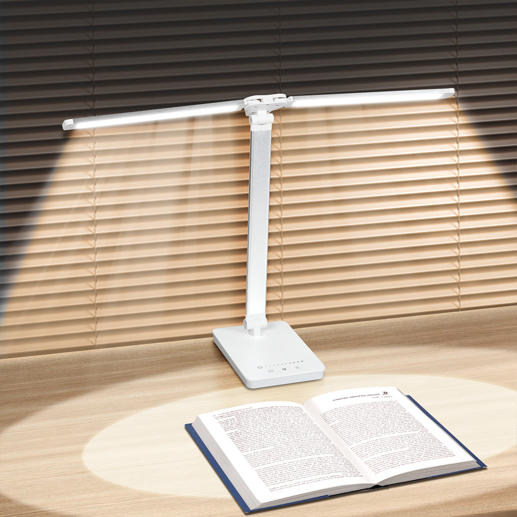 Emitto Double Head Desk Lamp LED Light Eye Caring USB-2006732702522413062