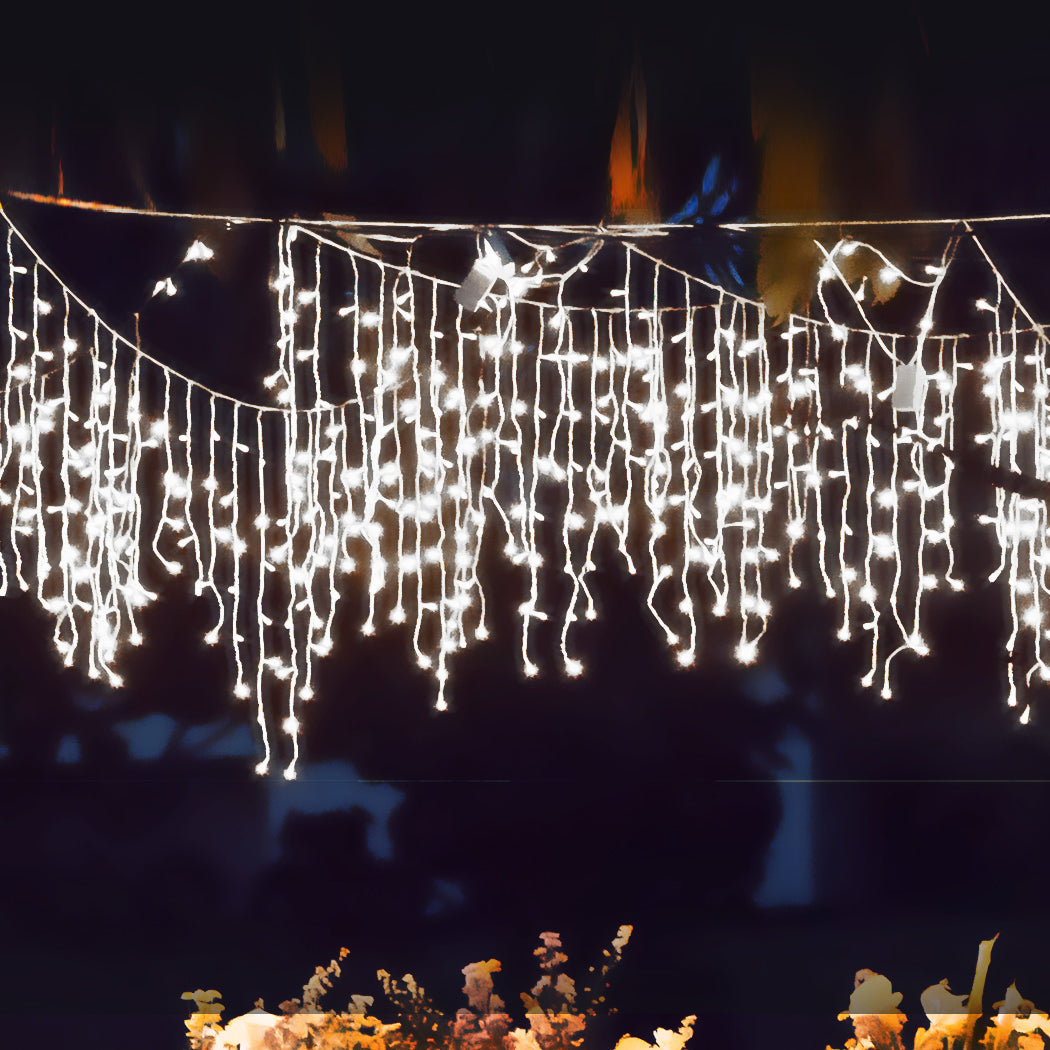 Curtain Fairy String Lights Wedding Cool White 300 LED-2018816729056153606