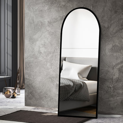 Yezi Floor Mirror Full length Mirrors 1.8M Black-1954803005928902662
